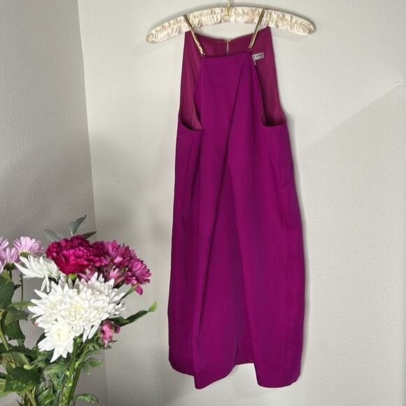 Trina Turk Halter Felisha Dress - Size 12 - Purple/Pink - Picture 4 of 13